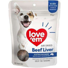 Love Em Air Dried Beef Liver 90gx6 Pet Savers
