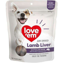 Love Em Air Dried Lamb Liver 200g x 4 Pet Savers