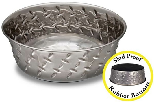 LPA Diamond Plate Bowl with Non-Skid Base - 2.8lt (2800ml)