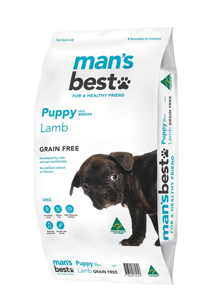Man's Best GF Puppy Lamb 12kg (PUP012)