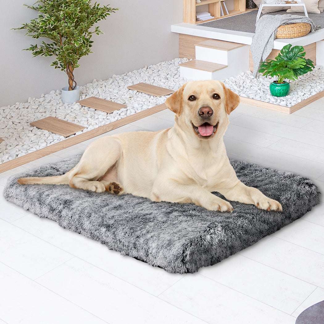 PaWz Dog Mat Pet Calming Bed Memory L Charcoal Large-1910112983359557639