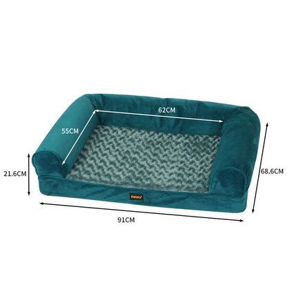 PaWz Pet Bed Sofa Dog Bedding Soft Warm L Blue Large-1910112953923932162