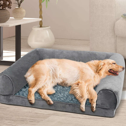 PaWz Pet Bed Sofa Dog Bedding Soft Warm L Grey Large-1910112954104287239