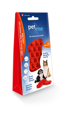 Petway Pet & Me Silicon Brush Red (BRUR)