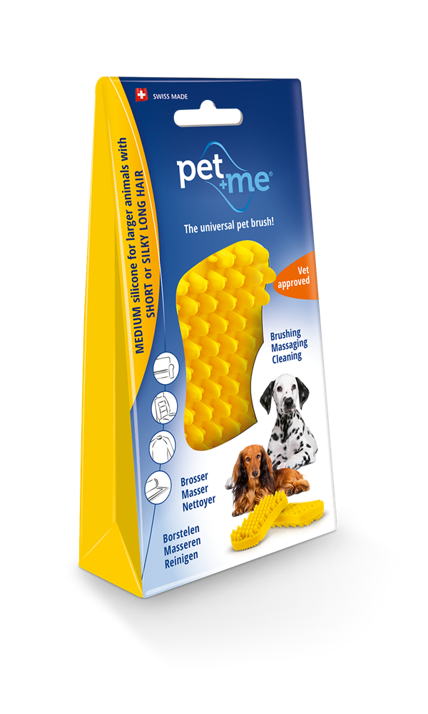 Petway Pet & Me Silicon Brush Yellow