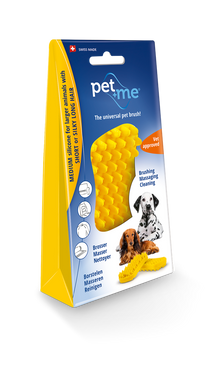 Petway Pet & Me Silicon Brush Yellow