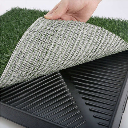 Paw Mate Dog Potty Tray with Grass Mat - 63cm x 50cm Pet Savers