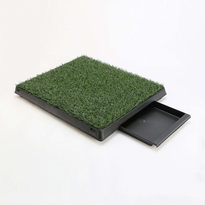 Paw Mate Dog Potty Tray with Grass Mat - 63cm x 50cm Pet Savers
