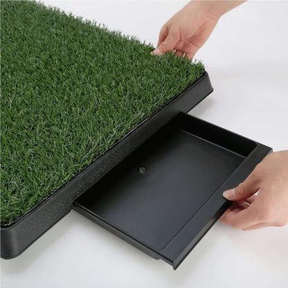 Paw Mate Dog Potty Tray with Grass Mat - 63cm x 50cm Pet Savers