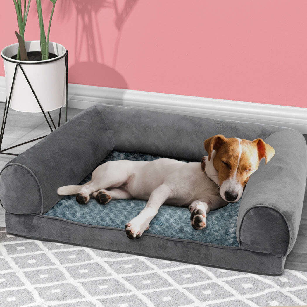 PaWz Pet Bed Sofa Dog Beds Bedding Soft M Grey Medium-1910112954716655622