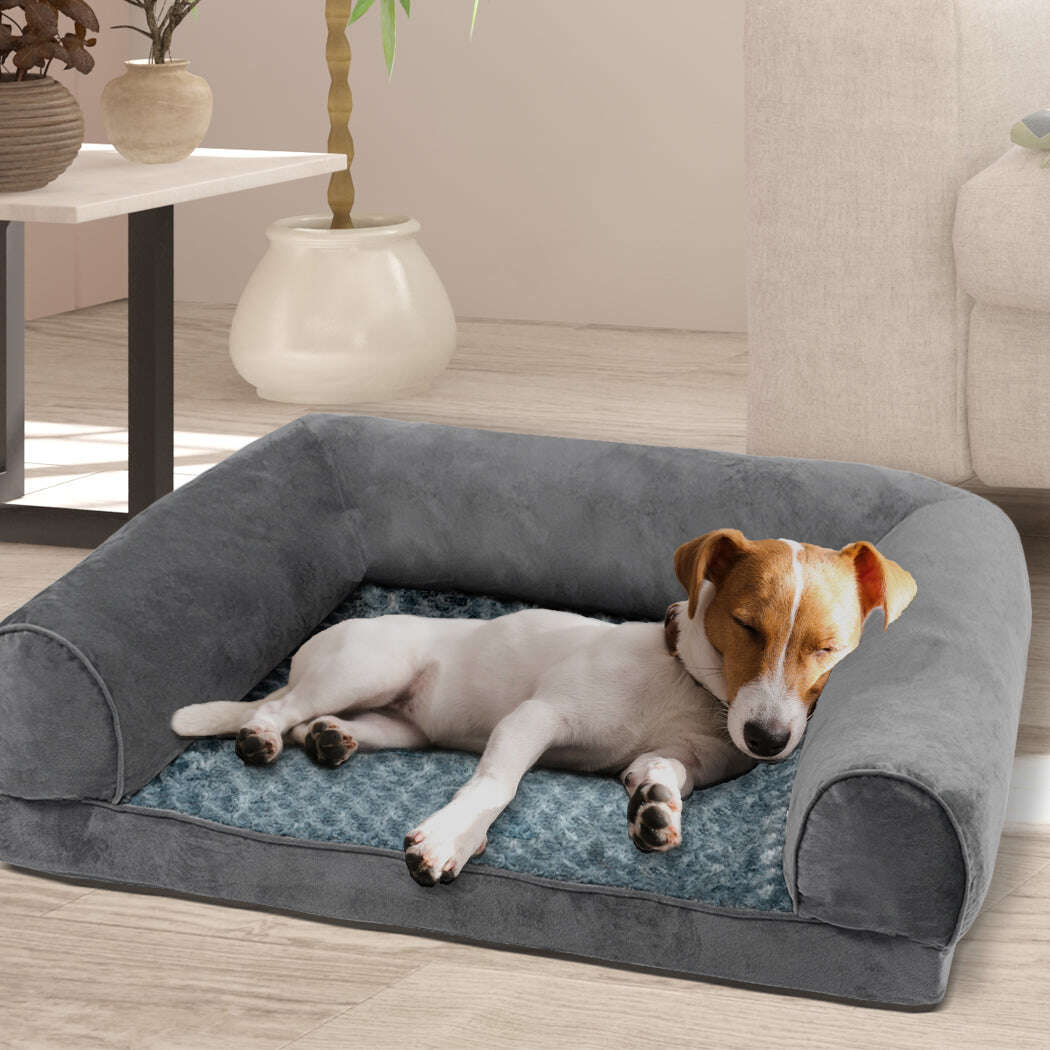 PaWz Pet Bed Sofa Dog Beds Bedding Soft M Grey Medium-1910112954716655623