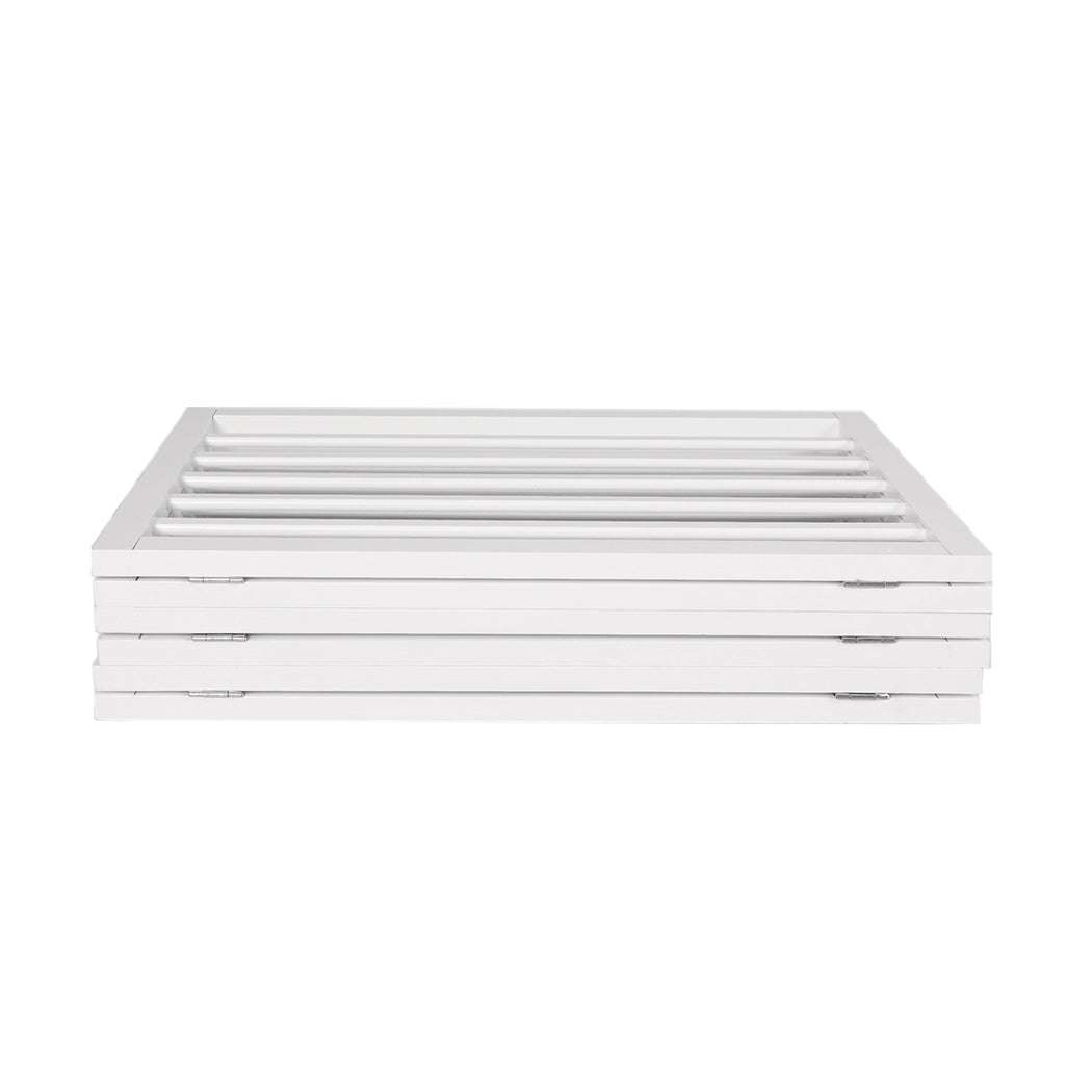 PaWz Wooden Pet Gate Dog Fence Safety White 100 Pack-1910112969287667717