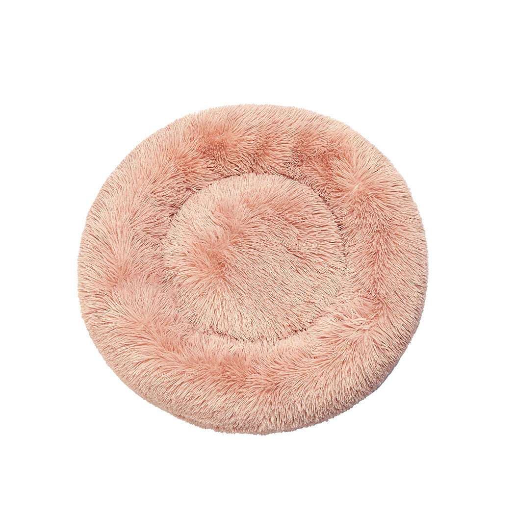 PaWz Pet Bed Cat Dog Donut Nest Calming XL Pink X-Large-1910113145121280001