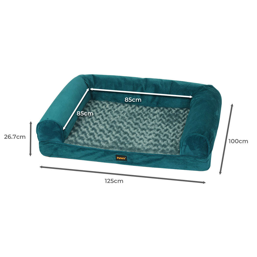 PaWz Pet Bed Sofa Dog Bedding Soft Warm XXL Blue XX-Large-1910112955672956930