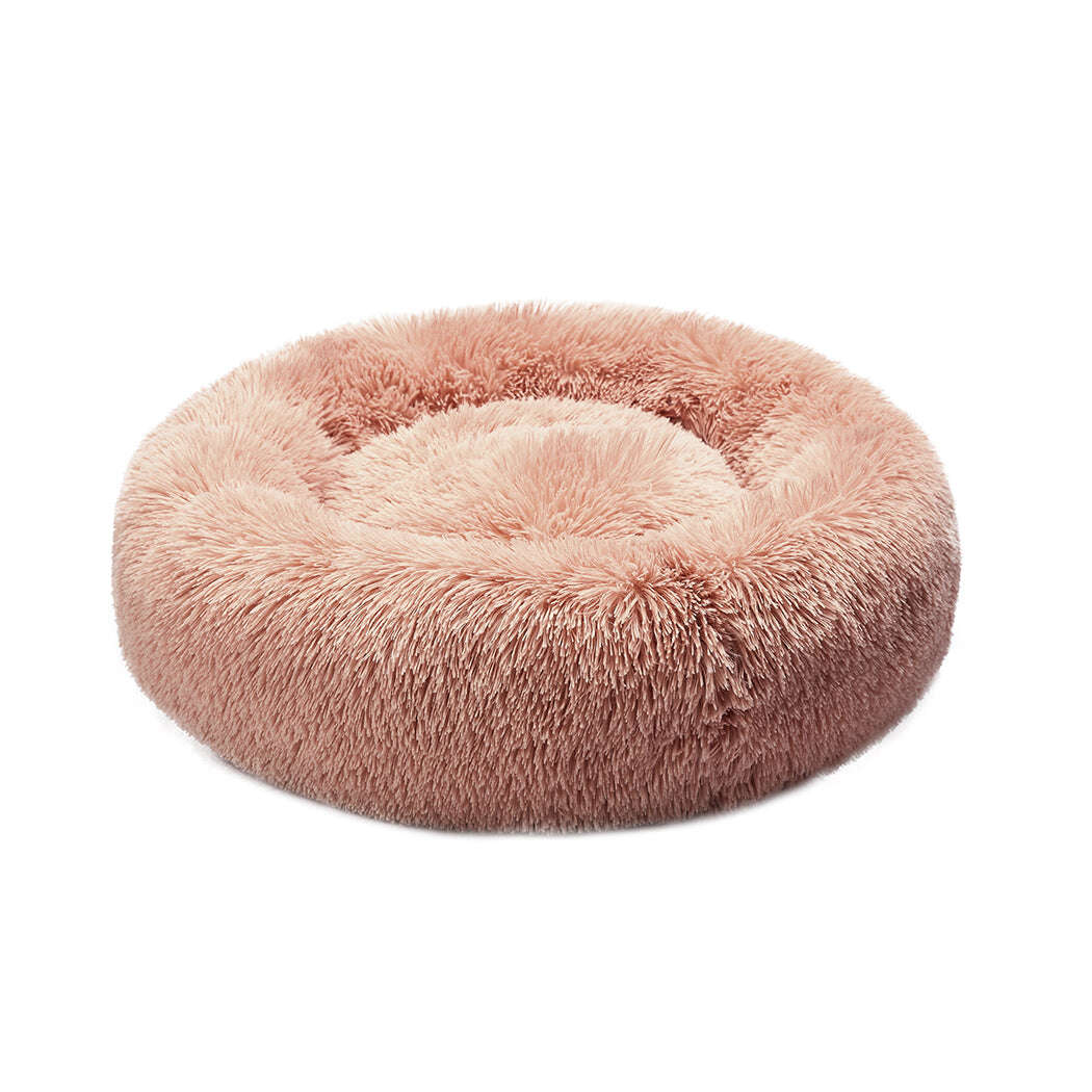 PaWz Pet Bed Cat Dog Donut Nest Calming M Pink Medium-1910113143946874880