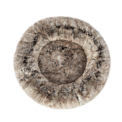 PaWz Pet Bed Cat Dog Donut Nest Calming XL Brown X-Large-1910112959355555841