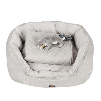 PaWz Pet Bed Set Dog Cat Quilted Blanket X-Large Beige-1910112963755380736