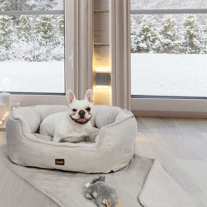 PaWz Pet Bed Set Dog Cat Quilted Blanket X-Large Beige-1910112963755380743