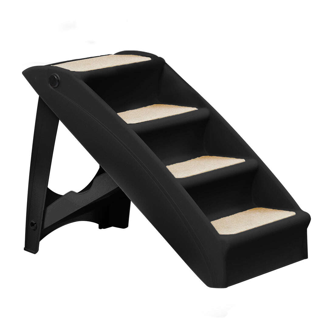 PaWz Pet Ramp Indoor Dog Steps Stair Black-1910112953512890368