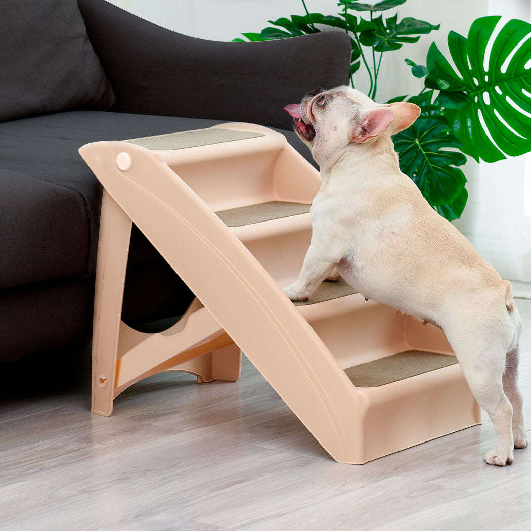 PaWz Pet Ramp Indoor Dog Steps Stair Brown-1910112953714216966