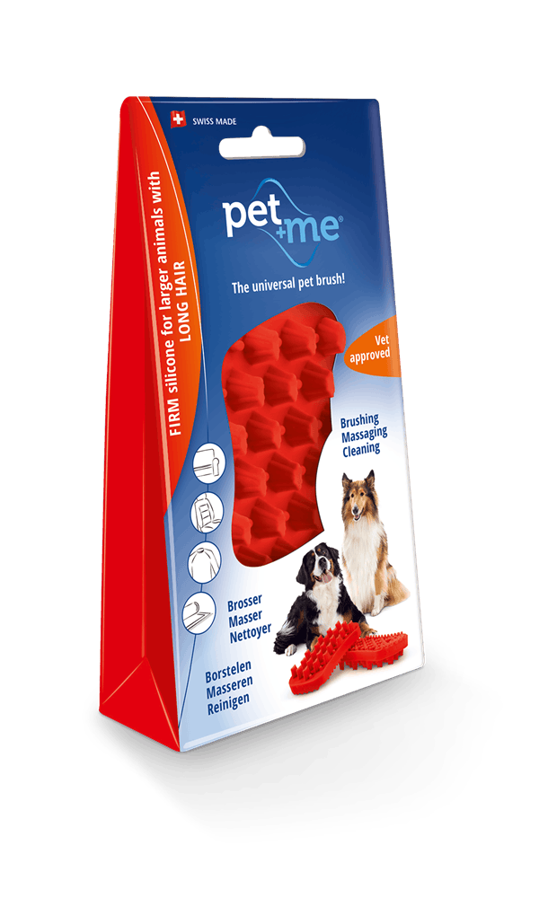 Petway Pet & Me Silicon Brush Red (BRUR) Pet Savers
