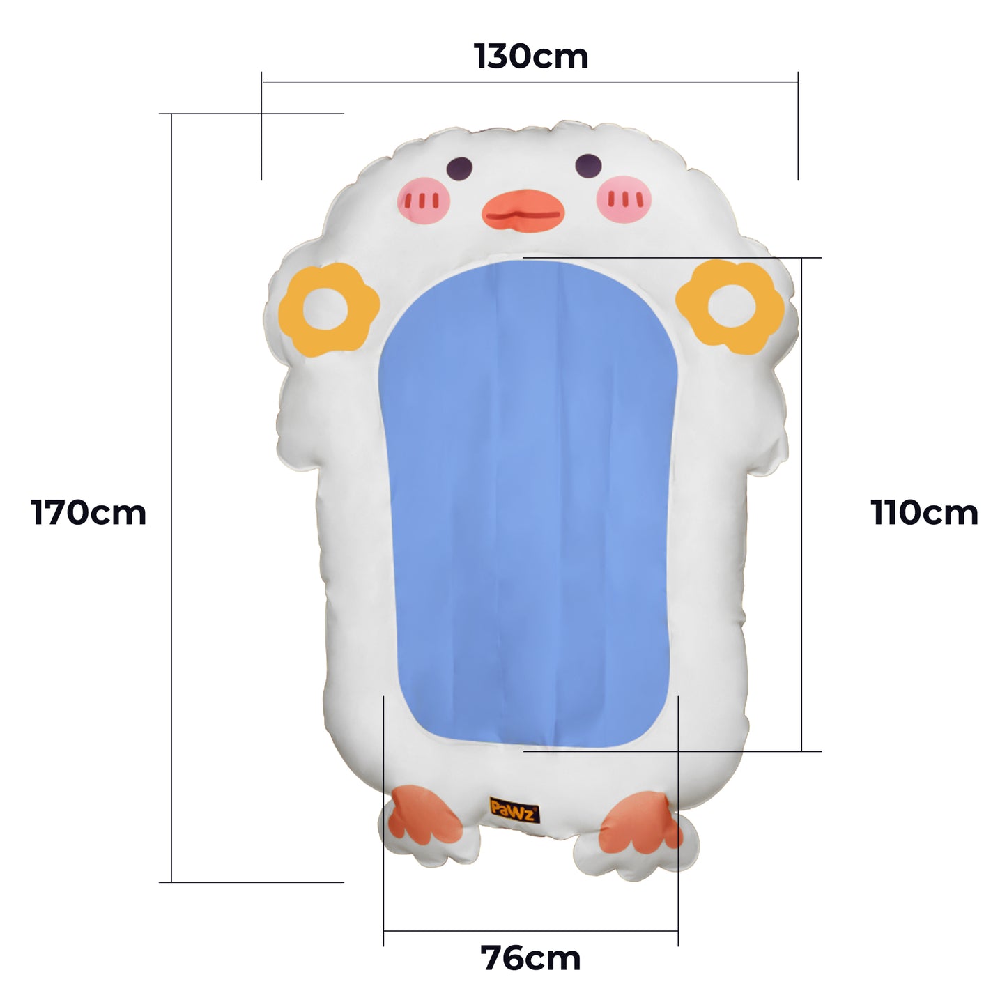 PaWz Pet Cooling Mat Dog Cat Human Size Blue-1910112495385841666
