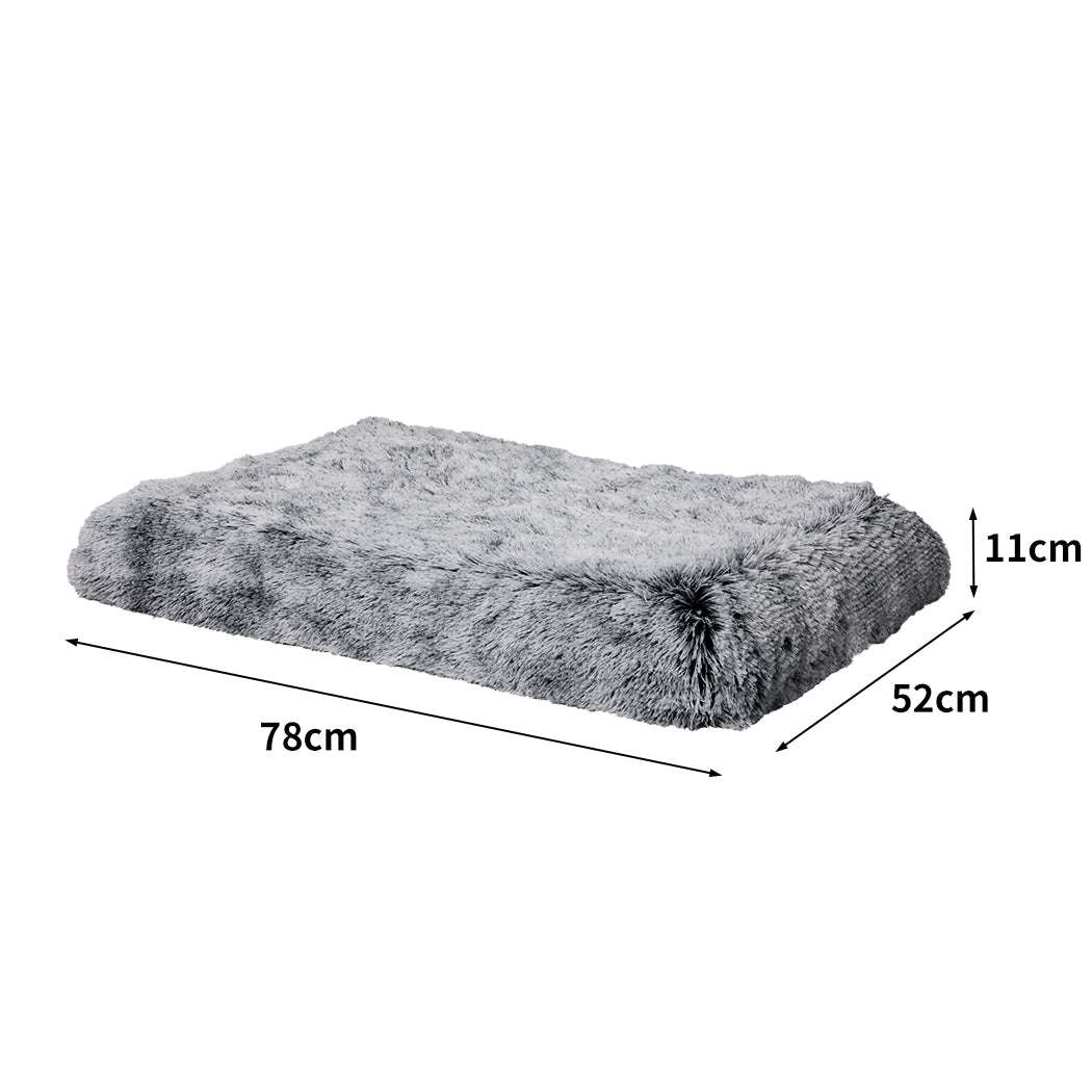 PaWz Replaceable Pet Bed Cover Plush Charcoal Small-1910112984856924162