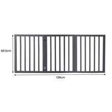 Wooden Pet Gate Dog Fence Retractable Grey 2000x 3MM-1910112967819661314