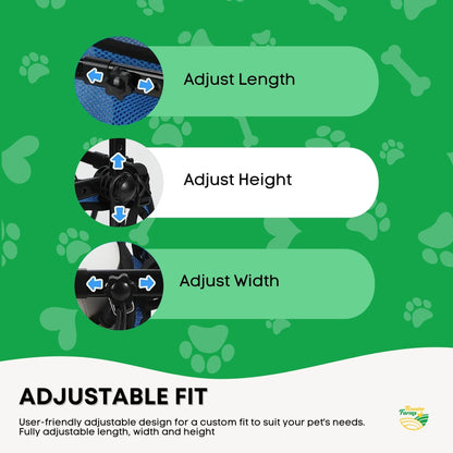 Rooster Farms Adjustable Small Dog Wheelchair - Back Leg Aid Pet Savers