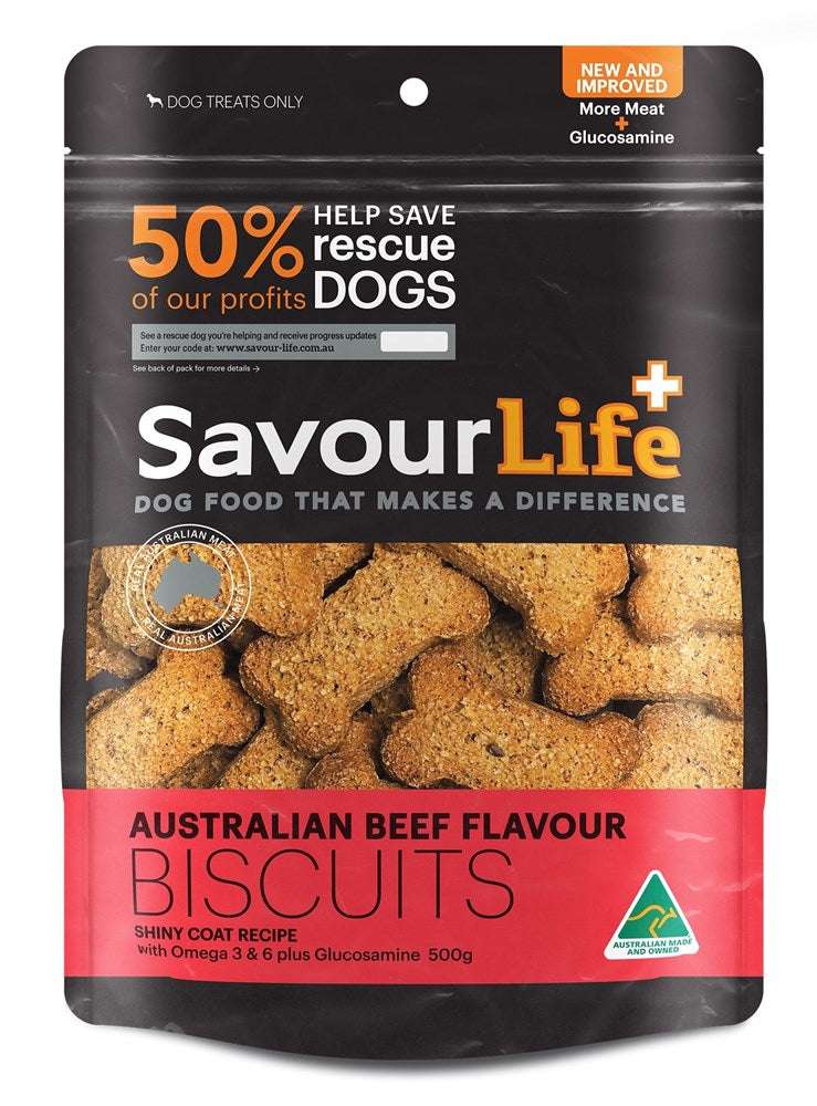 SavourLife Beef Biscuits 500g Pet Savers