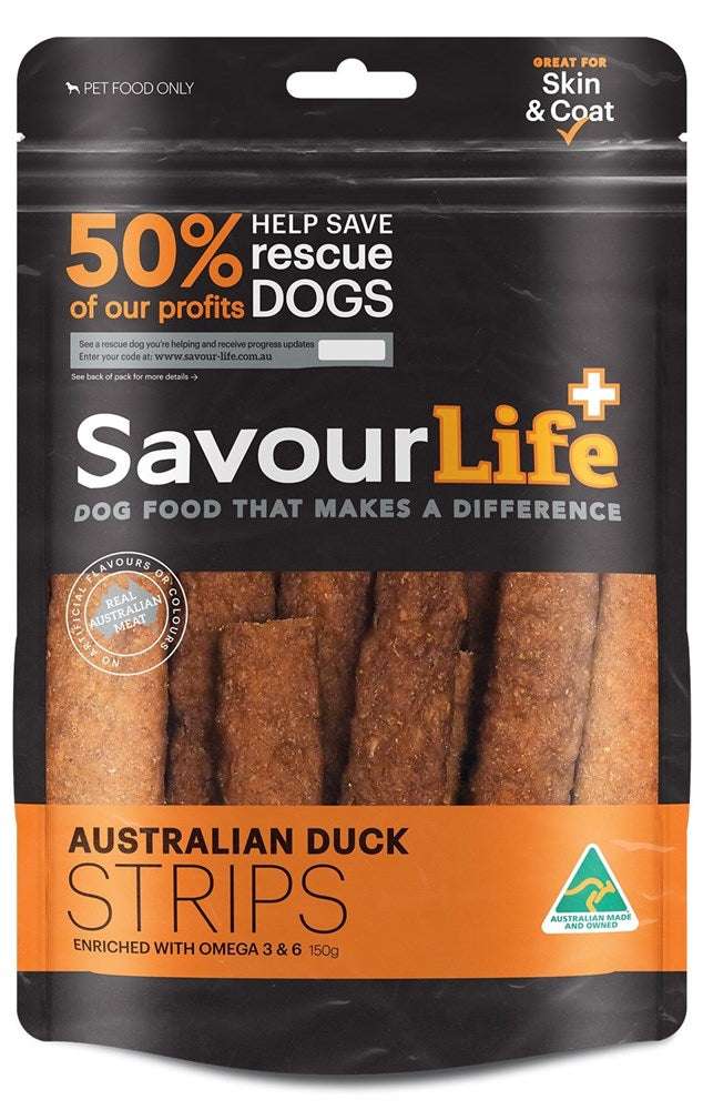 SavourLife Duck Strips 150g Pet Savers