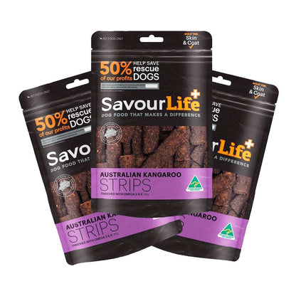 SavourLife Kangaroo Strips 165g | Bundle Deal 3 Packs Pet Savers