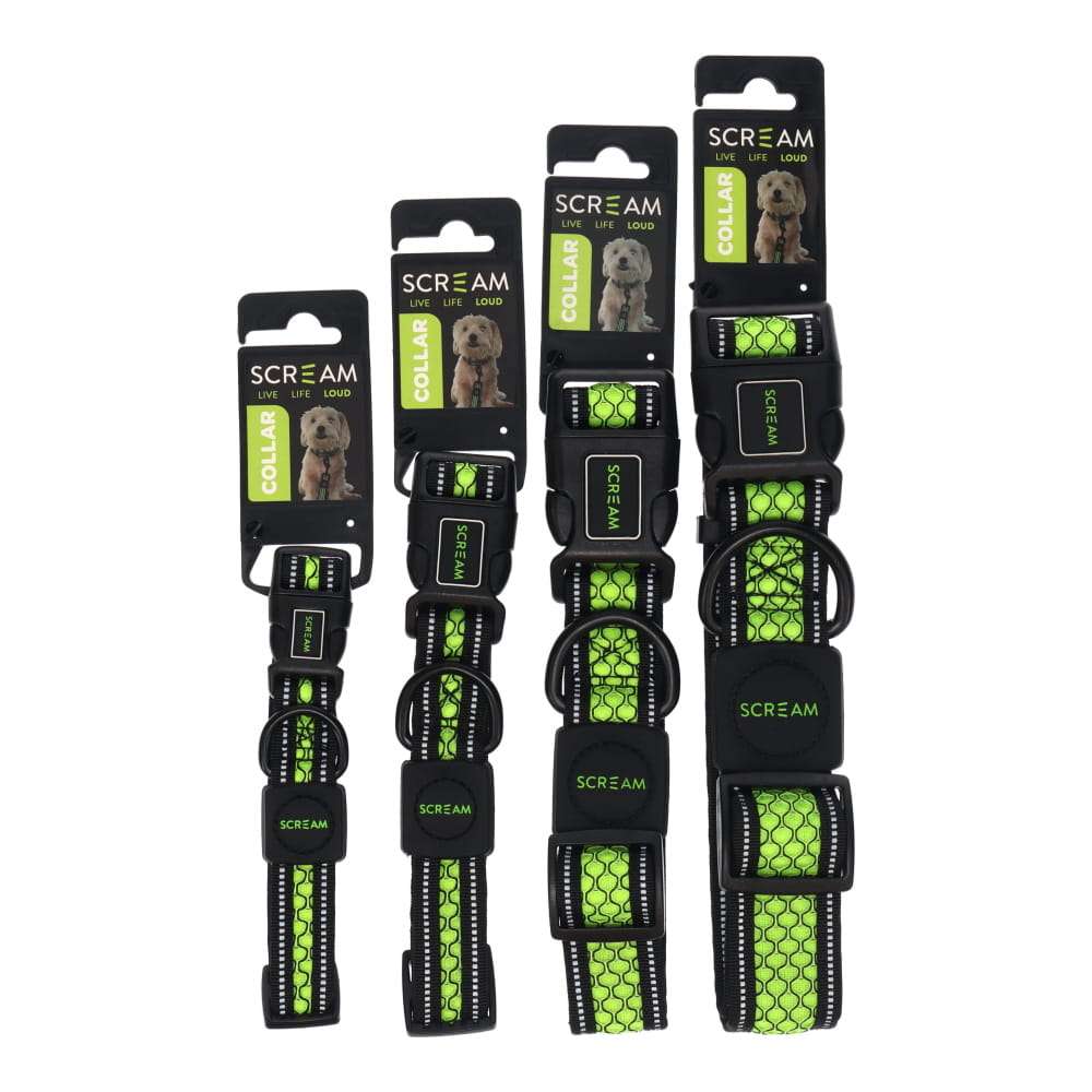 Scream Reflective Adjustable Dog Collar Pet Savers