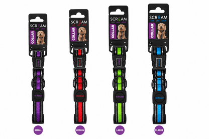 Scream Reflective Adjustable Dog Collar Pet Savers
