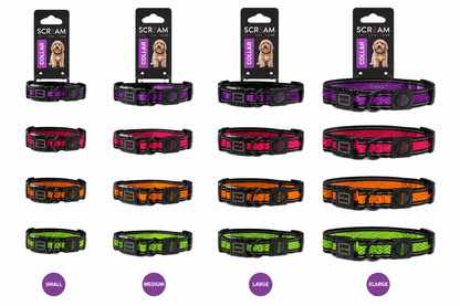 Scream Reflective Adjustable Dog Collar Pet Savers