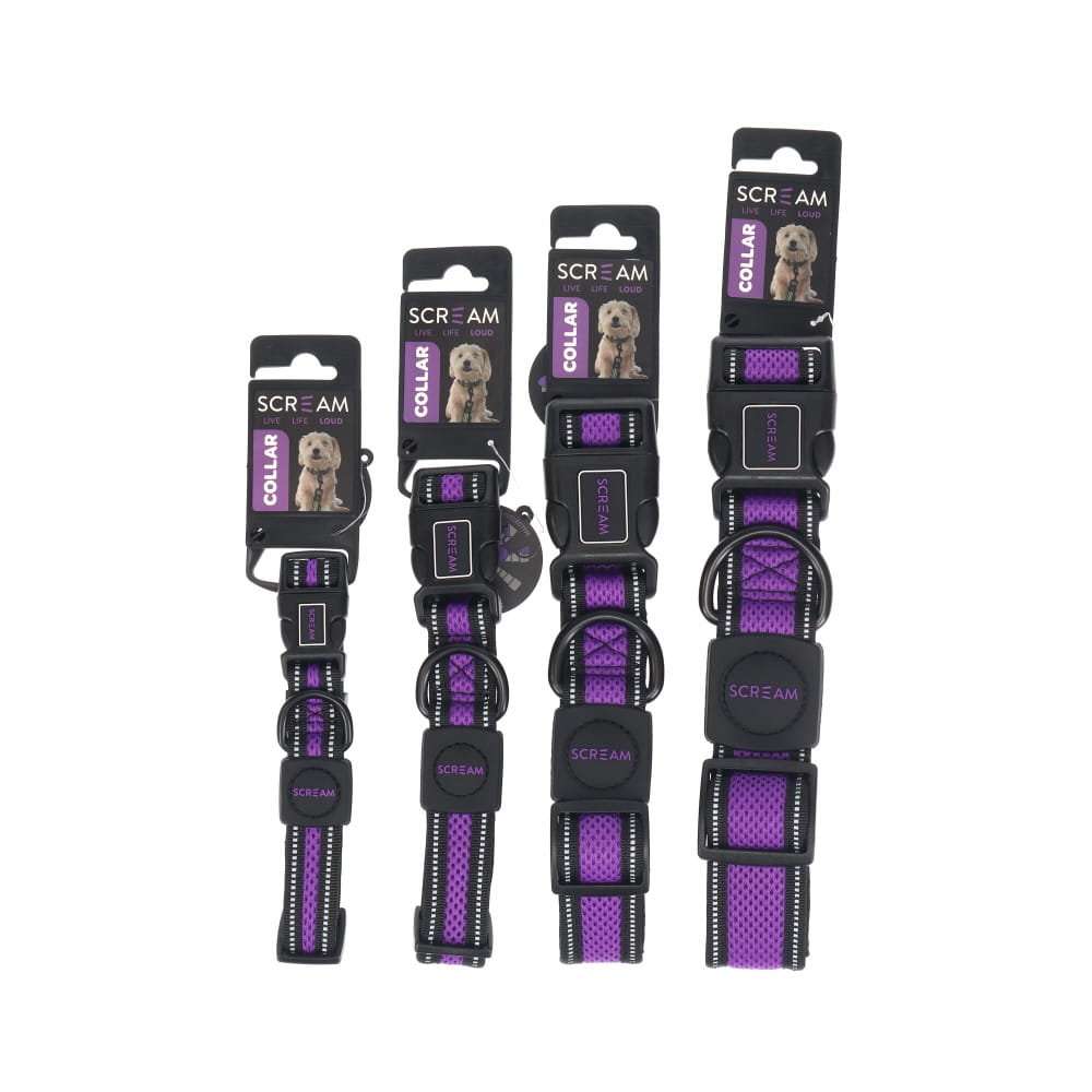 Scream Reflective Adjustable Dog Collar Pet Savers