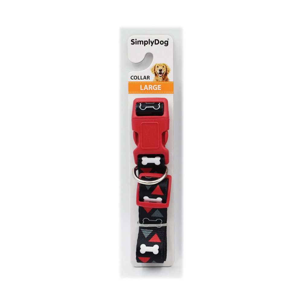 Simply DOG HEAT TRANSFER PATTERN COLLAR LARGE Pet Savers