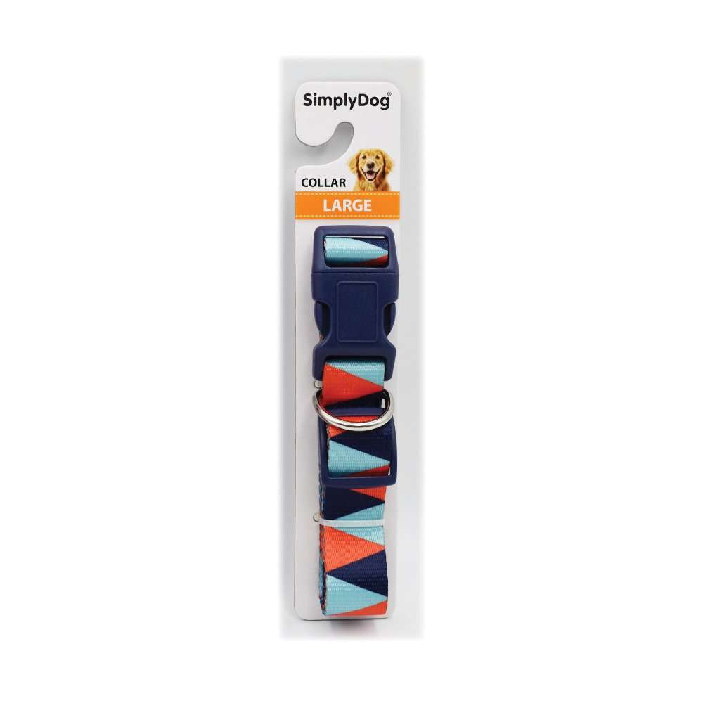Simply DOG HEAT TRANSFER PATTERN COLLAR LARGE Pet Savers