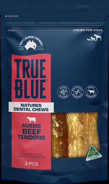 True Blue DOG Aussie Beef Tendons 3pk Pet Savers
