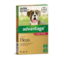 Advantage 4pk Dogs 10-25kg