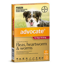 Advocate Dog 10-25kg 3pk