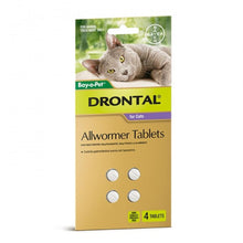 Drontal Cat Wormer under 4kg (4tabs)