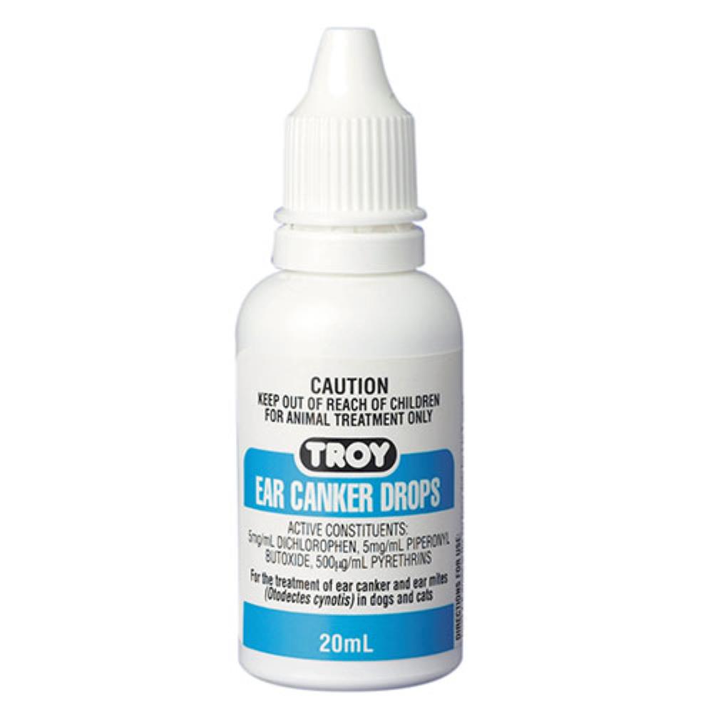 Ear Canker Drops for Dogs 20ml (Troy)