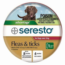 Seresto Dog Collar for Dogs Over 8kg - Red