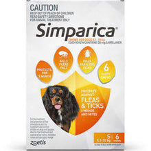 Simparica Dog 5.1-10kg Orange 6pk