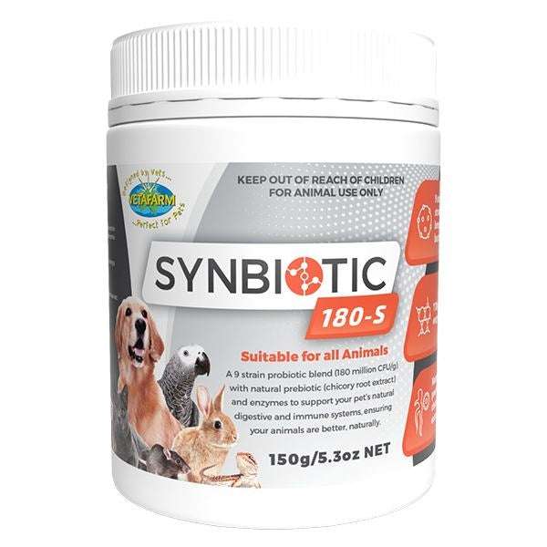 Vetafarm Synbiotic 180-S 150gm Pet Savers