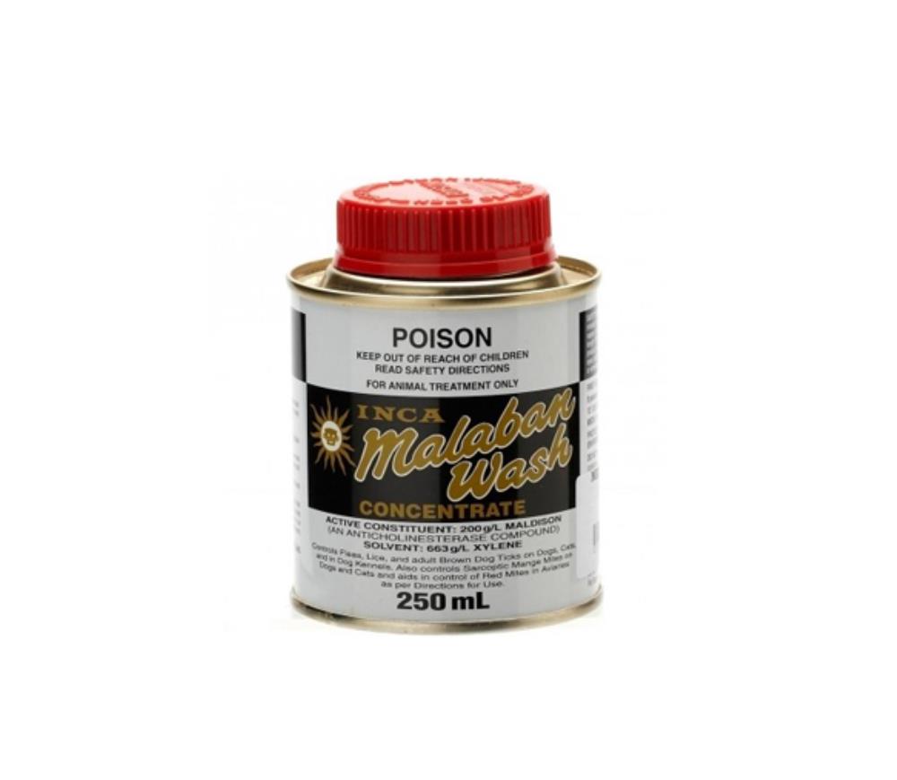 Malaban Flea & Tick Wash 250ml (Inca)