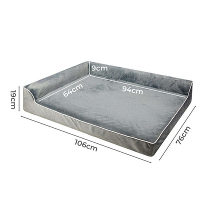 Pawz Orthopedic Dog Bed XL Grey-1910112253810708482