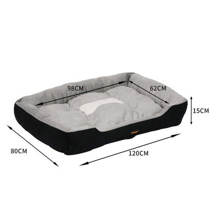 PaWz Pet Bed Dog Beds Bedding Mattress XXL Black XX-Large-1910112929253036034