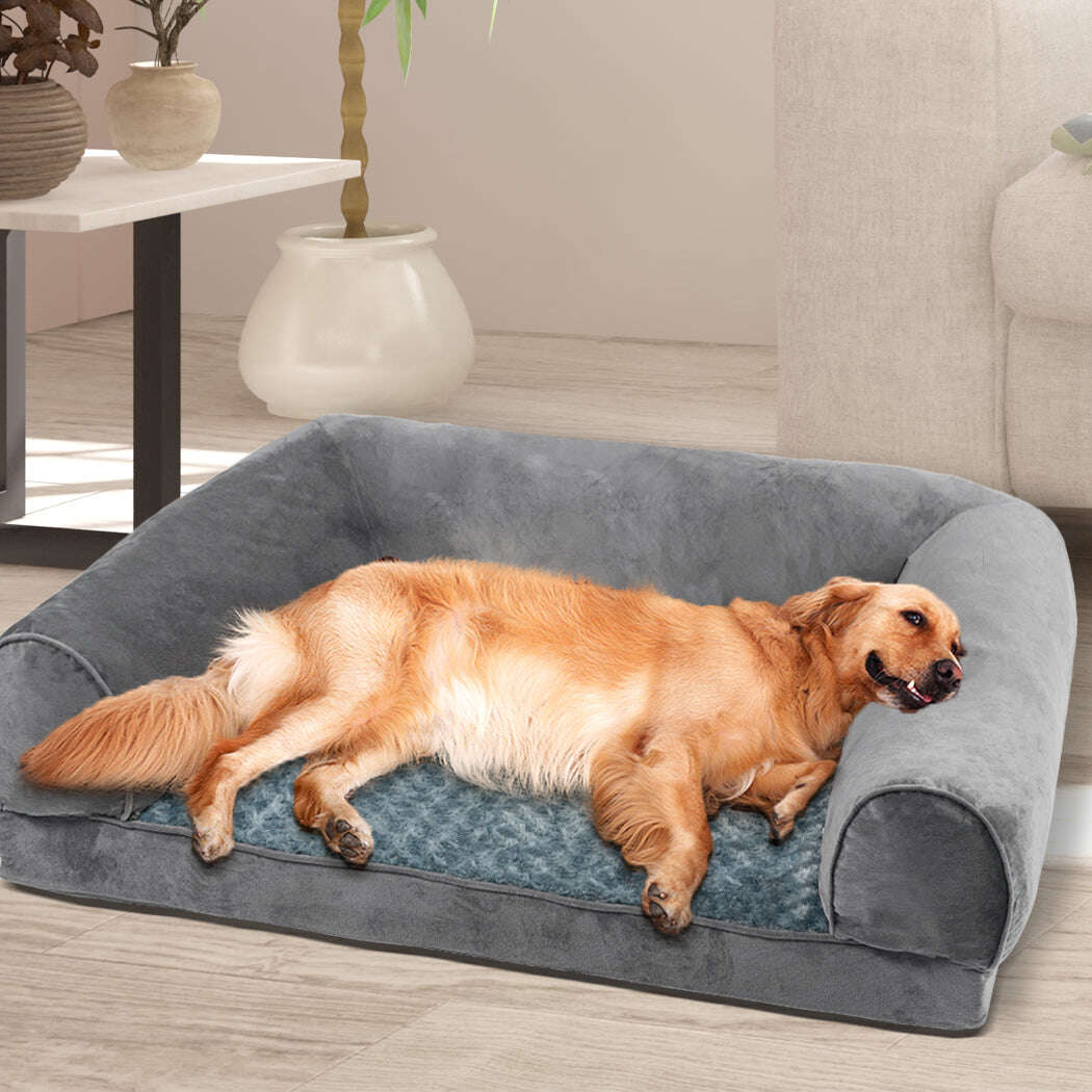 PaWz Pet Bed Sofa Dog Bedding Soft Warm XXL Grey XX-Large-1910112955874283527